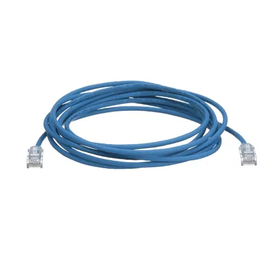Cable de Parcheo Cat6 / UTP 28AWG / Diámetro Reducido 3.8mm / 12.19m (40 Pies) / Doble Clasificación CM/LSZH / Azul