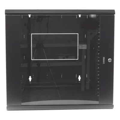 Gabinete de Montaje en Pared / 12 UR / 19in / 762mm (2.5 ft) Profundidad / Ventana de Seguridad / Acero