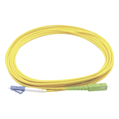 Jumper de Fibra Óptica / Monomodo OS1/OS2 / LC/UPC-SC/APC / Simplex / 3 m (9.84 pies) / PVC Amarillo