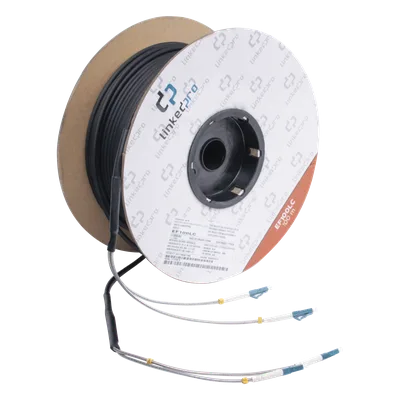 Carrete de Fibra Óptica / Monomodo 9/125 / LC-LC Dúplex / 100 m (328.08 ft) / Kevlar / Subterráneo