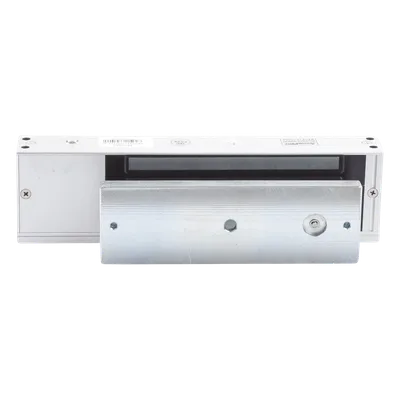 Chapa Magnética Electromagnética / 1200 lbs (544.3 kg) / Doble Voltaje 12/24 VCC / Sensor de Placa / LED Indicador / Interior