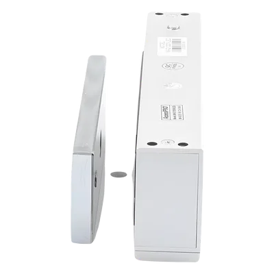 Chapa Magnética Electromagnética / 1200 lbs (544.3 kg) / Doble Voltaje 12/24 VCC / Sensor de Placa / LED Indicador / Interior
