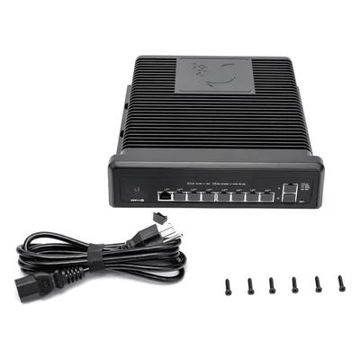Switch industrial UniFi PoE de 10 puertos Gigabit (8 x 802.3bt y 2 x Ethernet) para temperaturas extremas