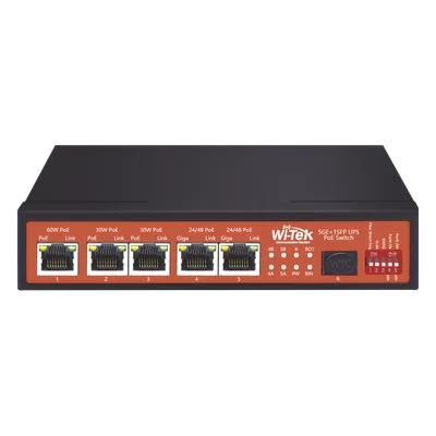 Controlador Solar de 5A con Switch PoE / 1 Puertos Gigabit PoE 802.3 bt / 2puertos PoE 802.3 af/at con 2 Puertos PoE Pasivo 24 Vcc / 1 Puerto SFP / No administrable
