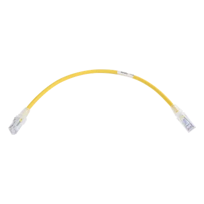 Patch Cord Cat6 UTP / 250 MHz / CM/LS0H / 0.3 m (1 ft) / Amarillo