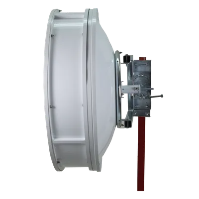 Blindaje Aislante para Antena / Diámetro 100 cm / Ganancia +1 a 2 dB / Radomo de Poliestireno / Reducción de Lóbulos Laterales / Protección Climática