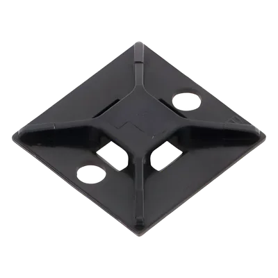 Base de Montaje para Cinchos / 4 Vías / Exterior / 25.4 mm (1 in) / Adhesivo Acrílico / ABS Resistente UV