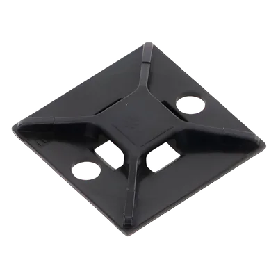 Base de Montaje para Cinchos / 4 Vías / Exterior / 25.4 mm (1 in) / Adhesivo Acrílico / ABS Resistente UV