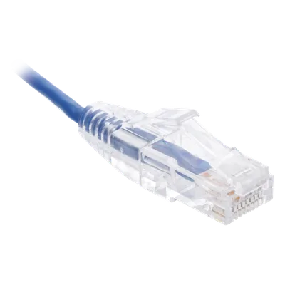 Cable de Parcheo Slim UTP Cat6 / 28 AWG / 1.5 m (4.92 ft) / Azul / 1 Gbps