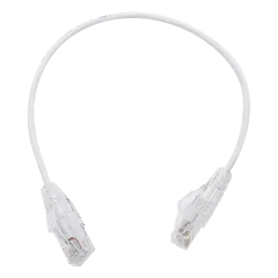 Cable de Parcheo Slim UTP / Cat6 / 28 AWG / 30 cm (0.98 ft) / Blanco / RJ45