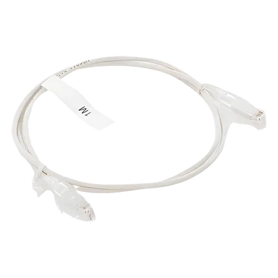 Cable de Parcheo Slim UTP Cat6 / 1 Metro (3.28 Pies) / 28 AWG / Blanco / 1 Gbps+