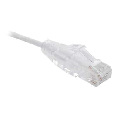 Cable de Parcheo Slim UTP Cat6 / 1.5 m (4.92 ft) / 28 AWG / Blanco / Diámetro Reducido