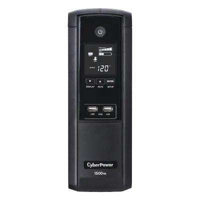 UPS de 1500 VA/900 W, Topología Línea Interactiva, Entrada 120 Vca NEMA 5-15P, Tipo Torre, Con 12 Tomas NEMA 5-15R, 5 años de garantía