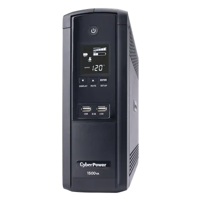 UPS de 1500 VA/900 W, Topología Línea Interactiva, Entrada 120 Vca NEMA 5-15P, Tipo Torre, Con 12 Tomas NEMA 5-15R, 5 años de garantía