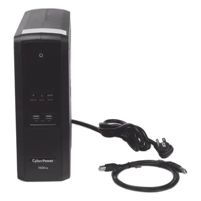 UPS de 1500 VA/900 W, Topología Línea Interactiva, Entrada 120 Vca NEMA 5-15P, Tipo Torre, Con 12 Tomas NEMA 5-15R, 5 años de garantía