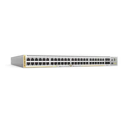 Switch PoE+ Stackeable Capa 3 / 48 puertos Gigabit / 4 puertos SFP+ 10 G / 740 W PoE / 176 Gbps / 1U Rackmount