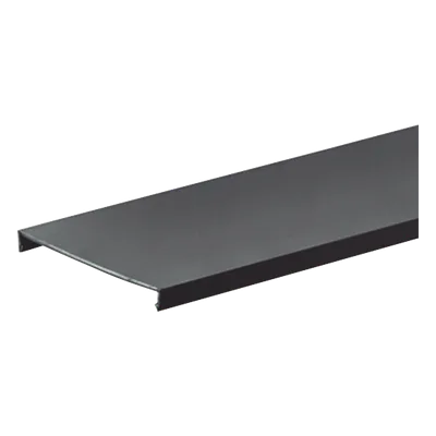 Tapa para Canaleta Ranurada / 32 mm Ancho / 1828.8 mm (6 ft) Largo / PVC Sin Plomo / UL94 V-0 / Negro