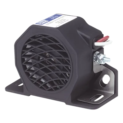Alarma de Reversa Vehicular / 102 dB(A) / 12-24 VDC / IP64 / SAE F / Tono Dual y Doble
