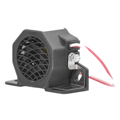 Alarma de Reversa Vehicular / 102 dB(A) / 12-24 VDC / IP64 / SAE F / Tono Dual y Doble