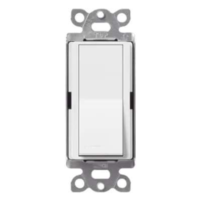 Interruptor de Pared Unipolar / 15 A / 120/277 V / Accionamiento Paleta / Acabado Snow Satinado