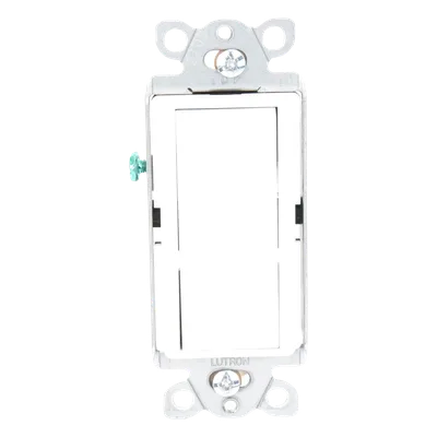 Interruptor de Pared Unipolar / 15 A / 120/277 V / Accionamiento Paleta / Acabado Snow Satinado
