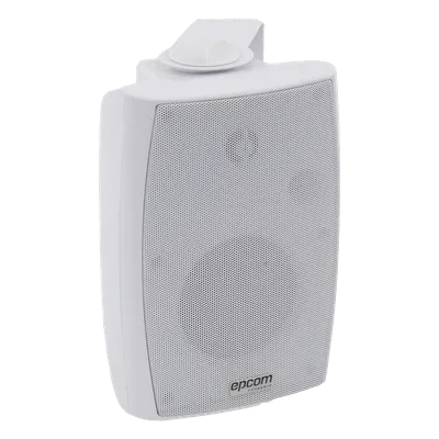 Altavoz de Pared / 2 Vías / 70V/100V / 8 Ohms / 2.5W - 20W / Woofer 4 in + Tweeter 1.5 in / IP Resistente a Humedad
