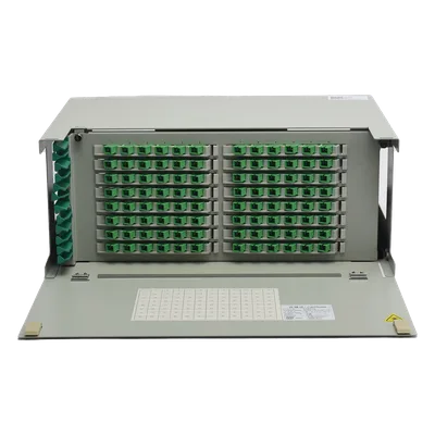 ODU de Fibra Óptica / 96 Empalmes / 216 Fibras / 4 UR / 19" / 820 pies Capacidad
