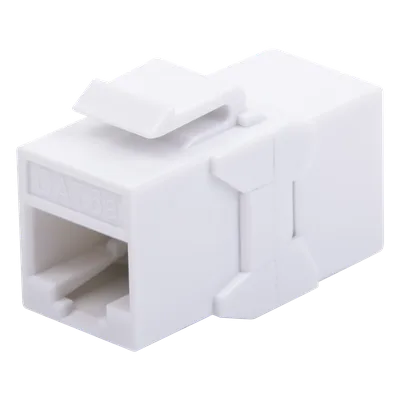 Acoplador UTP / Cat6A / RJ45 Hembra a Hembra / 10 Gbps / 500 MHz / Blanco