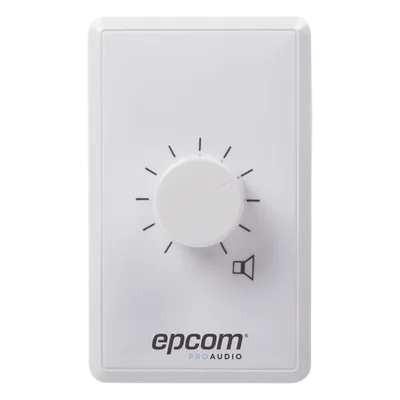 Control de Volumen / 100W / Línea 100V / Atenuación 33dB en 10 Pasos / Montaje Al Ras o Superficie