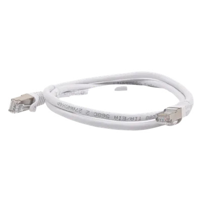 Patch Cord / Cat6A Blindado / 10G / 1.0 m (3.28 ft) / 500 MHz / AWG 27 / Blanco