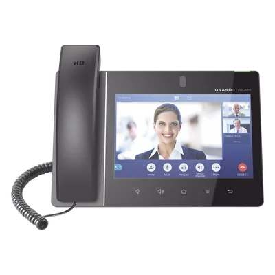 Video teléfono IP empresarial Android con pantalla táctil (1280x800) hasta 16 líneas y 16 cuentas SIP
