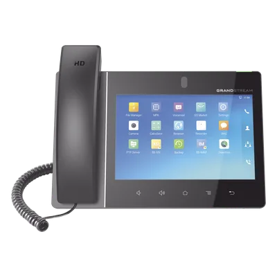 Video teléfono IP empresarial Android con pantalla táctil (1280x800) hasta 16 líneas y 16 cuentas SIP