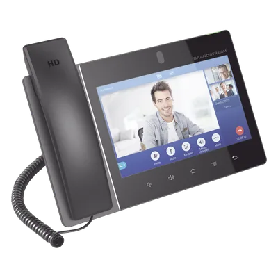 Video teléfono IP empresarial Android con pantalla táctil (1280x800) hasta 16 líneas y 16 cuentas SIP