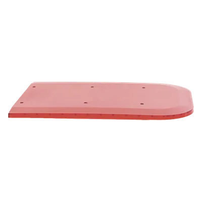 Domo lateral de reemplazo / Policarbonato rojo / Compatible X67 / 0.3 m (1 pie) aprox.