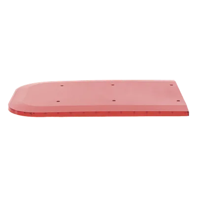 Domo lateral de reemplazo / Policarbonato rojo / Compatible X67 / 0.3 m (1 pie) aprox.