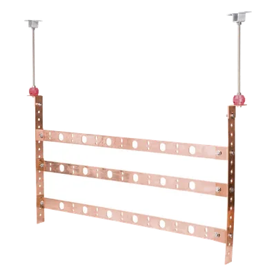 Montaje para Barra de Tierra / Cobre / 63.50 mm (2 1/2 in) / Tres y Cuatro Barras / Diseño Universal