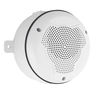 Bocina para exterior de montaje en techo / -40°C a 66°C / NEMA 4X e IP56 / Candelas ajustables / 131 ft rango de temperatura