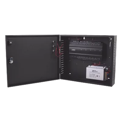 Controlador de Acceso 2 Puertas / 3,000 Huellas / 30,000 Tarjetas / TCP/IP / Gabinete con Fuente 12V 5A / Memoria SD hasta 32GB