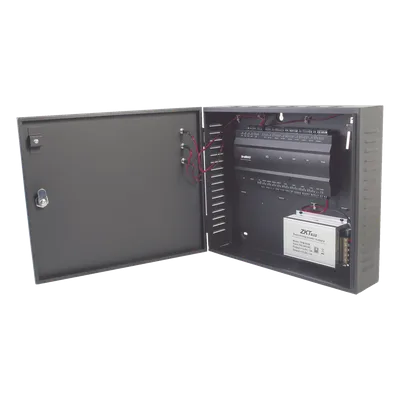Controlador de Acceso 4 Puertas / 3,000 Huellas / 30,000 Tarjetas / TCP-IP / Gabinete Metálico con Fuente 12V 5A