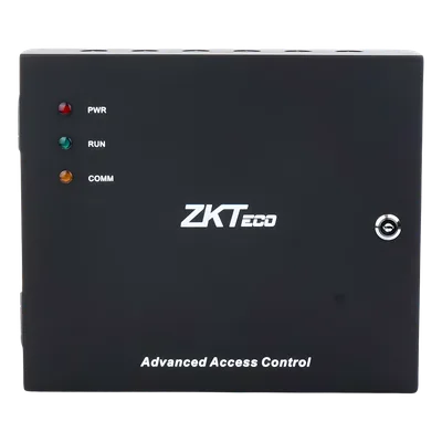 Controlador de Acceso 4 Puertas / 3,000 Huellas / 30,000 Tarjetas / TCP-IP / Gabinete Metálico con Fuente 12V 5A