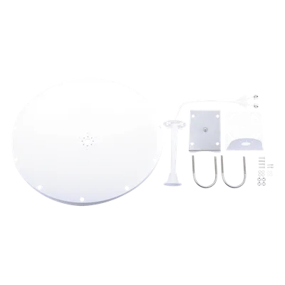 Kit de Antena y Radomo / 28 dBi / 4.8-6.5 GHz / SMA Macho Inverso / Alcance 15 km (9.3 mi)