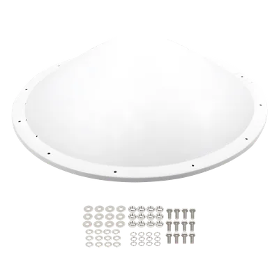 Kit de Antena y Radomo / 28 dBi / 4.8-6.5 GHz / SMA Macho Inverso / Alcance 15 km (9.3 mi)