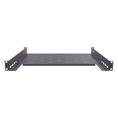 Charola para Rack / 1U / Profundidad Ajustable 347 a 489 mm (1.14 a 1.60 ft) / Carga 20 kg / 4 Postes / Acero Calibre 16-18
