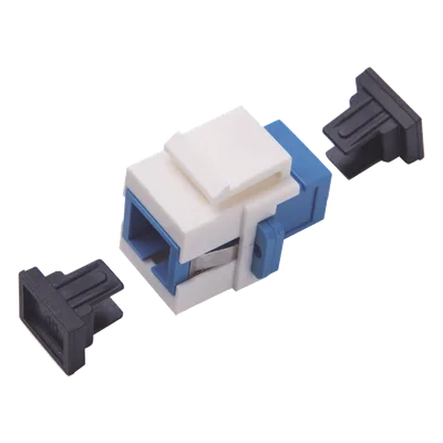 Acoplador Keystone / Fibra Óptica Monomodo / SC/PC Simplex a SC/PC Simplex / Tolerancia ±0.10 a ±0.25 dB / Material ABS