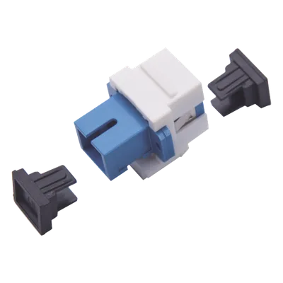 Acoplador Keystone / Fibra Óptica Monomodo / SC/PC Simplex a SC/PC Simplex / Tolerancia ±0.10 a ±0.25 dB / Material ABS