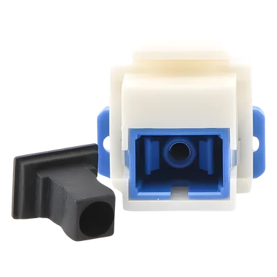Acoplador Keystone / Fibra Óptica Monomodo / SC/PC Simplex a SC/PC Simplex / Tolerancia ±0.10 a ±0.25 dB / Material ABS