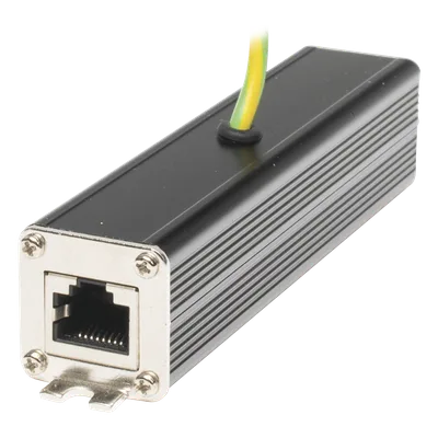 Protector contra sobretensiones / 10Gbps / PoE++ 90W / 10kA / RJ45 blindado / Carril DIN