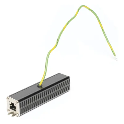 Protector contra sobretensiones / 10Gbps / PoE++ 90W / 10kA / RJ45 blindado / Carril DIN