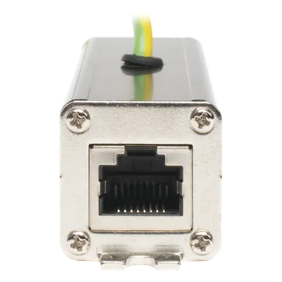 Protector contra sobretensiones / 10Gbps / PoE++ 90W / 10kA / RJ45 blindado / Carril DIN