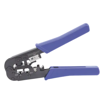 Pinzas para Terminación de Conectores / RJ45/RJ11/RJ12 / Cable UTP Cat5/Cat5e / Diseño Ergonómico / Cable Telefónico Plano